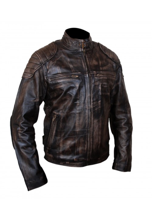 Men's Fashion Distressed Biker Jacket
